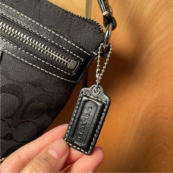 Coach Black Crossbody Bag with Signature Monogram - Picture 5 of 8